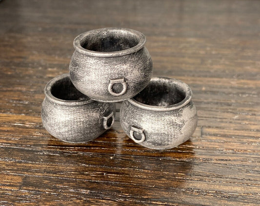 Silver Distressed Cauldron