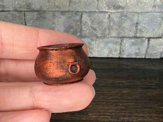 Red Distressed Cauldron